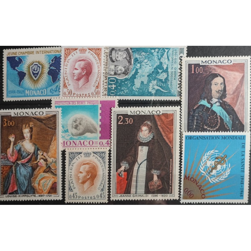 copy of MONACO LOT TIMBRES ANNEES '60 neufs** LUXE MNH STAMPS J012