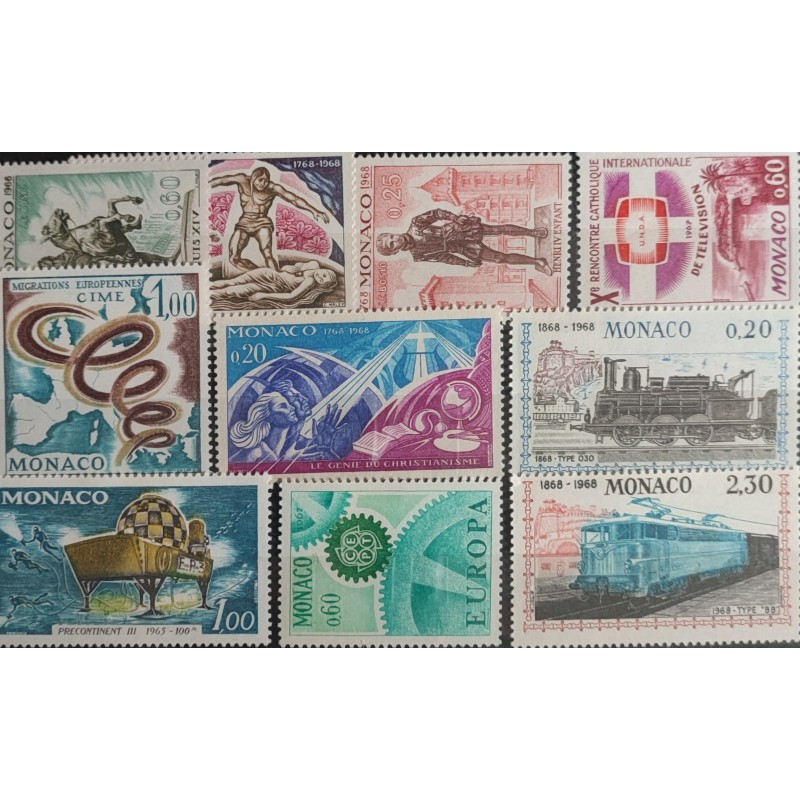 copy of MONACO LOT TIMBRES ANNEES '60 neufs** LUXE MNH STAMPS J012