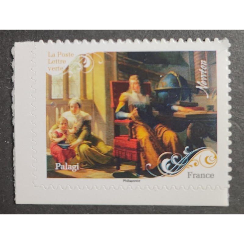 TIMBRE FRANCE 2024 ART GLOBE PEINTURE PALAGI NEWTON AUTOADHESIF neuf** MNH