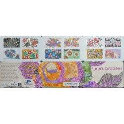 FLEURS CARNET 12 TIMBRES...