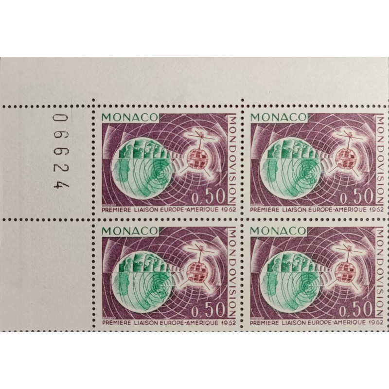 copy of MONACO 1963 BLOC DE 4 TIMBRES 613 LIONS CLUB MONACO N NAPPE neuf** MNH
