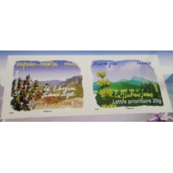 FRANCE 2009 CARNET BC303 AUTOADHESIFS TIMBRES FLORE REGIONS neuf** FLEURS MNH