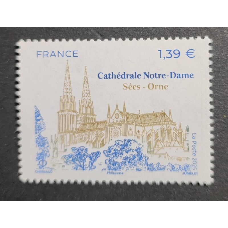 TIMBRE FRANCE 2025 CATHEDRALE NOTRE DAME DE SEES ORNE neuf** MNH