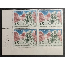 MONACO 1963 TIMBRE 633 COIN...