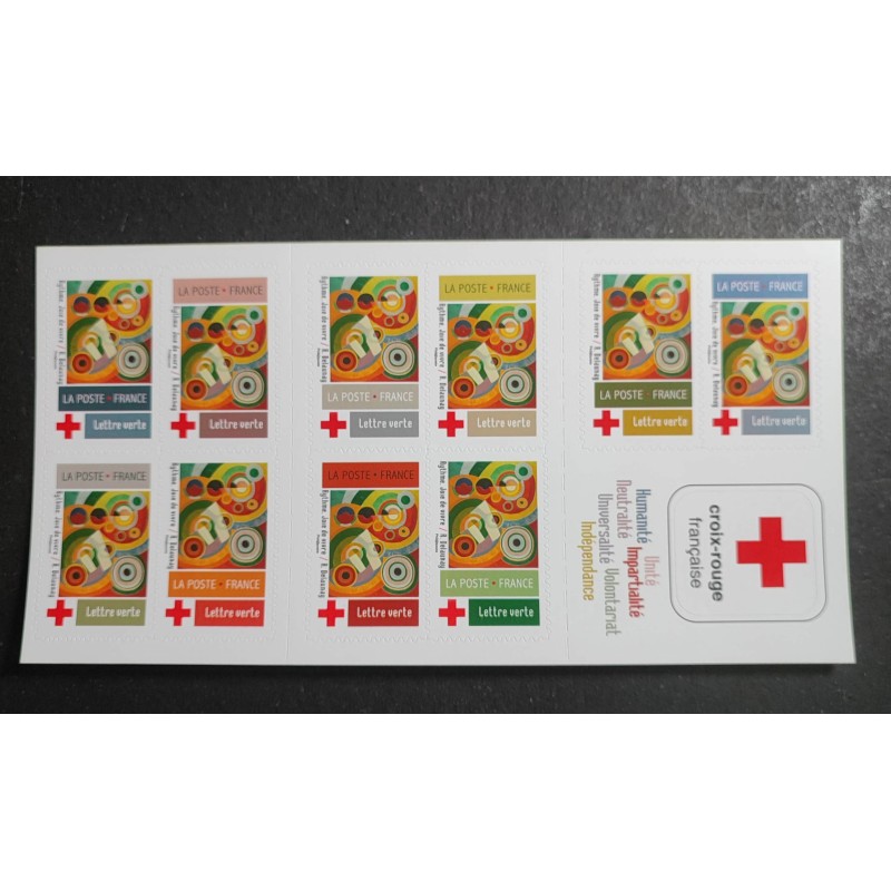 FRANCE 2020 CARNET TIMBRES AUTOADHESIF BC1863 CROIX-ROUGE ART DELAUNAY neuf**