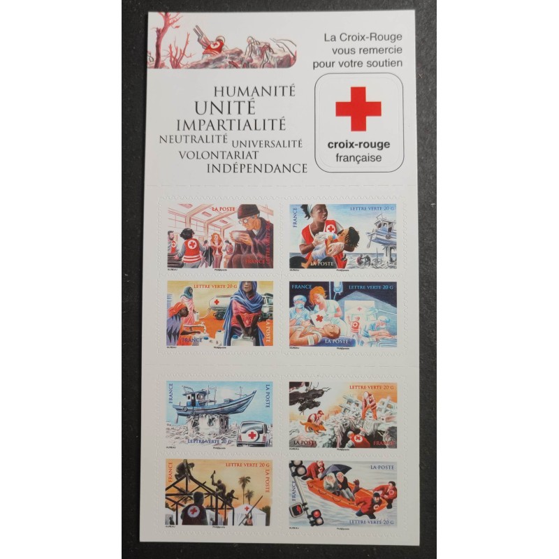 copy of FRANCE 2019 CARNET TIMBRES AUTOADHESIF BC1719 CROIX-ROUGE PORTRAITS neuf** MNH