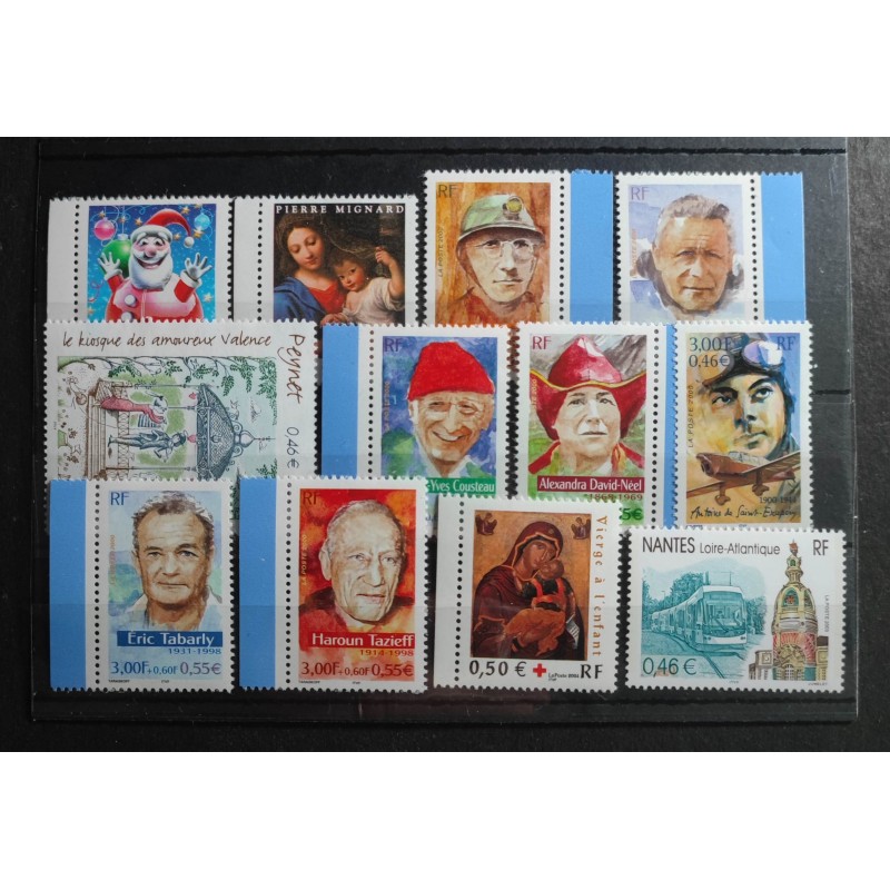 copy of FRANCE LOT TIMBRES SOUS FACIALE années 2000 neufs** VF MNH STAMPS J047