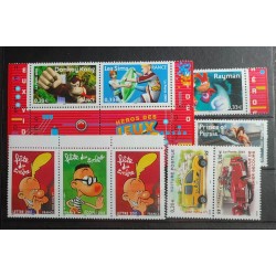 FRANCE LOT TIMBRES ANNÉES...