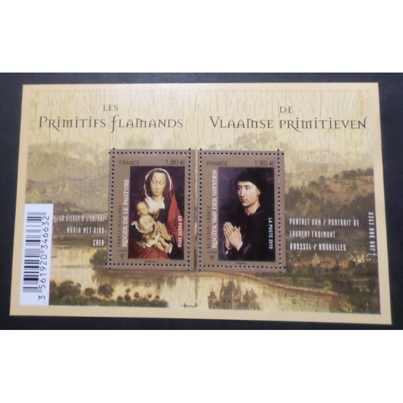 FRANCE 2010 BLOC FEUILLET F4525 timbres PEINTRES FLAMANDS ART neuf** MNH