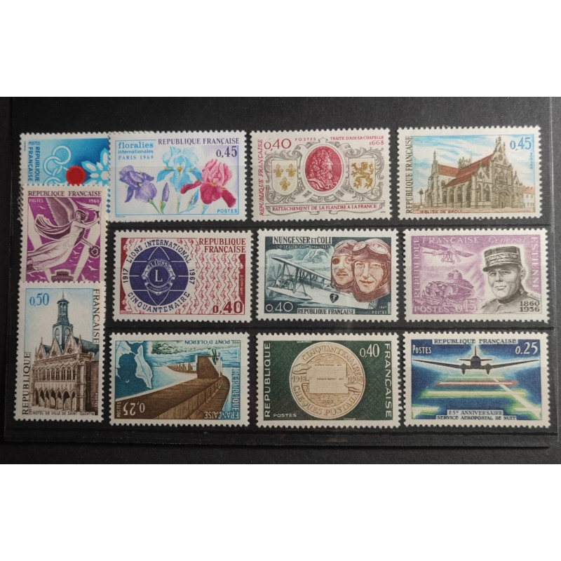 FRANCE LOT TIMBRES ANNEES '60 neufs** LUXE MNH STAMPS J035