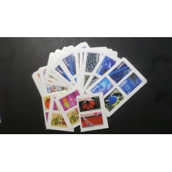 LOT 10 CARNETS DE TIMBRES NEUFS** AUTOCOLLANTS en blocs de 4, 120 TP