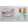 FRANCE 2007 FDC 1° JOUR 3 TIMBRES 129/130/131 AUTOADHESIF INVITATIONS MERCI