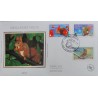 FRANCE 2007 FDC 1° JOUR 3 TIMBRES 140/141/143 AUTOADHESIFS VOEUX ECUREUIL NOEL