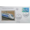 FRANCE 2007 FDC 1° JOUR TIMBRE 4061 TGV TRAIN EUROPEEN CACHET STRASBOURG