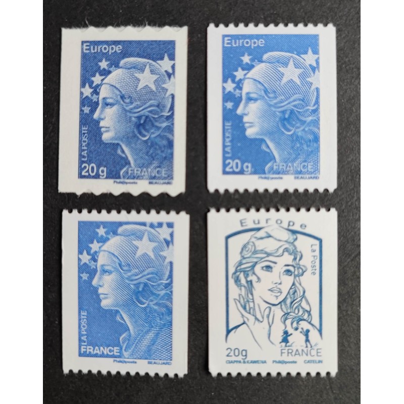 copy of FRANCE 2006 PAIRE YVERT TIMBRES P96 AUTOADHESIFS MARIANNE GANDON neufs** MNH