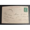 CARTE POSTALE CPA FRANCE BONNE ANNEE FILLETTE BOUQUET FLEURS OLD CARD 0001