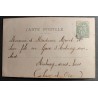 copy of CARTE POSTALE CPA FRANCE BONNE ANNEE FILLETTE BOUQUET FLEURS OLD CARD 0001