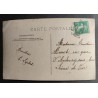 CARTE POSTALE CPA FRANCE BONNE ANNEE FILLETTE FLEURS OLD CARD 0010