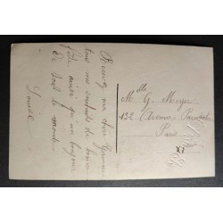 copy of CARTE POSTALE CPA FRANCE BONNE ANNEE FILLETTE BOUQUET FLEURS OLD CARD 0001