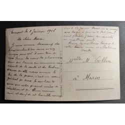 CARTE POSTALE CPA FRANCE BONNE ANNEE FEMME OLD CARD 0021