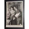 copy of CARTE POSTALE CPA FRANCE BONNE ANNEE FILLETTE BOUQUET FLEURS OLD CARD 0001