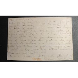 CARTE POSTALE CPA FRANCE BONNE ANNEE FILLETTES NEIGE SAPINS OLD CARD 0031