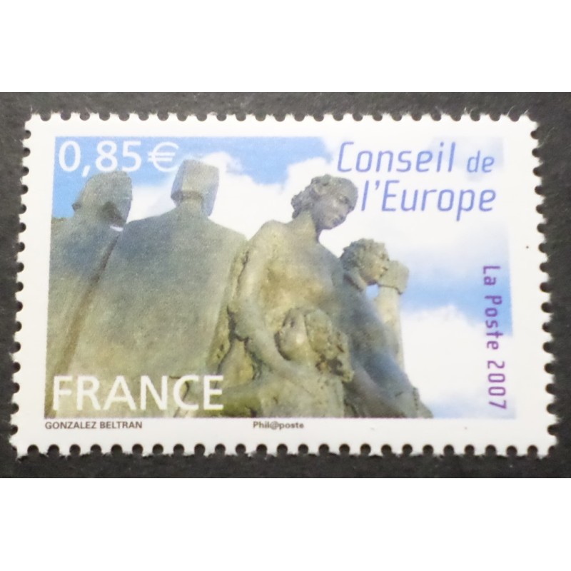 FRANCE 2007 timbre SERVICE 137, CONSEIL EUROPE DROITS HOMME neuf** MNH STAMP