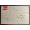 CARTE POSTALE CPA FRANCE BONNE ANNEE FILLETTE FLEURS OLD CARD 0033