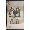 copy of CARTE POSTALE CPA FRANCE BONNE ANNEE FILLETTE BOUQUET FLEURS OLD CARD 0001