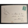 copy of CARTE POSTALE CPA FRANCE BONNE ANNEE FILLETTE BOUQUET FLEURS OLD CARD 0001