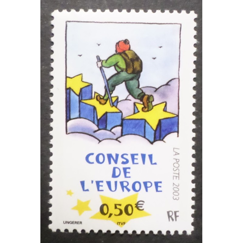 copy of FRANCE, 2003, timbre de SERVICE 128, UNESCO, LAPONIE, RENNE, neuf** MNH