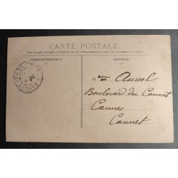 copy of CARTE POSTALE CPA FRANCE BONNE ANNEE FILLETTE BOUQUET FLEURS OLD CARD 0001