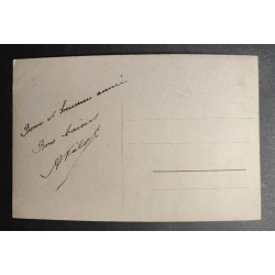 copy of CARTE POSTALE CPA FRANCE BONNE ANNEE FILLETTE BOUQUET FLEURS OLD CARD 0001