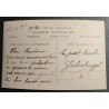 CARTE POSTALE CPA FRANCE BONNE ANNEE FEMME FLEURS OLD CARD 0048