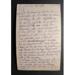 copy of CARTE POSTALE CPA FRANCE BONNE ANNEE FILLETTE BOUQUET FLEURS OLD CARD 0001
