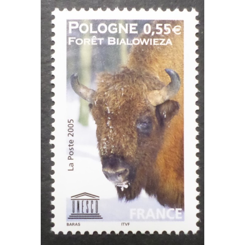 copy of FRANCE, 2003, timbre de SERVICE 128, UNESCO, LAPONIE, RENNE, neuf** MNH