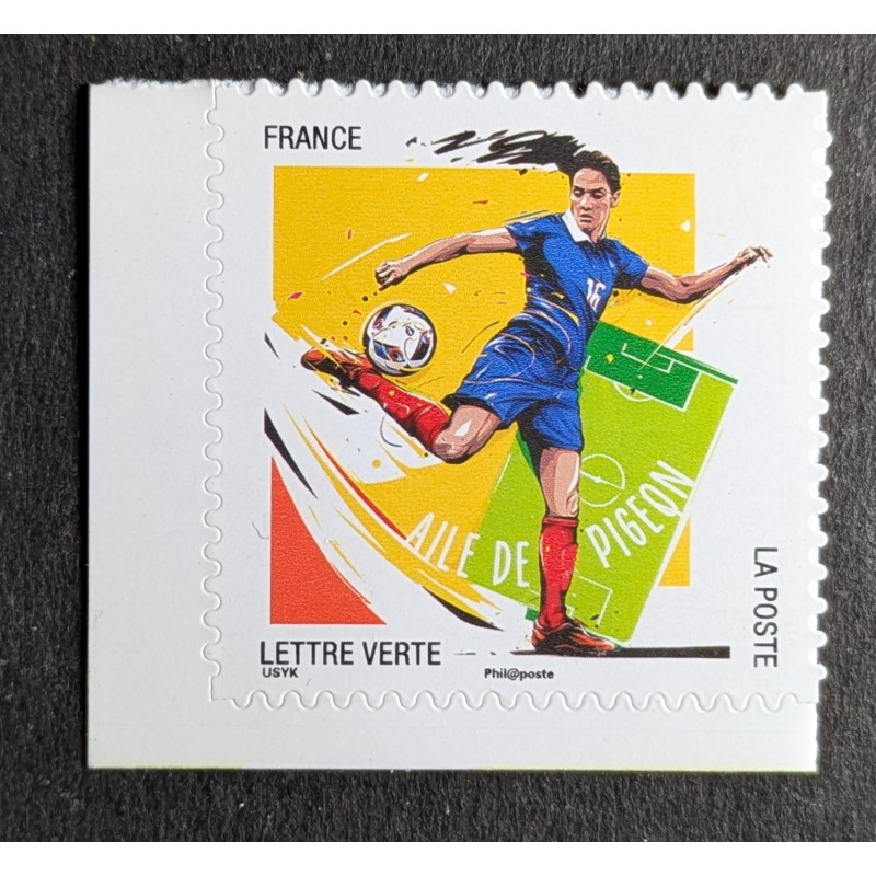 FRANCE 2016 TIMBRE AUTOADHESIF NEUF** 1283 EURO FOOTBALL AILE DE PIGEON MNH