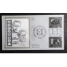 FRANCE 1986 FDC 1° JOUR 2 TIMBRES 2440 2437 CELEBRITES GREMILLON PAGNOL CINEMA
