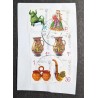 UKRAINE LOT 6 TIMBRES OBLITERES SUR FRAGMENT VASES ART VF STAMPS (A)