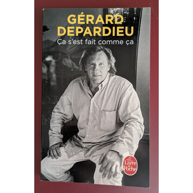 LIVRE DE POCHE CA S'EST FAIT COMME CA G. DEPARDIEU ROMAN D'OCCASION