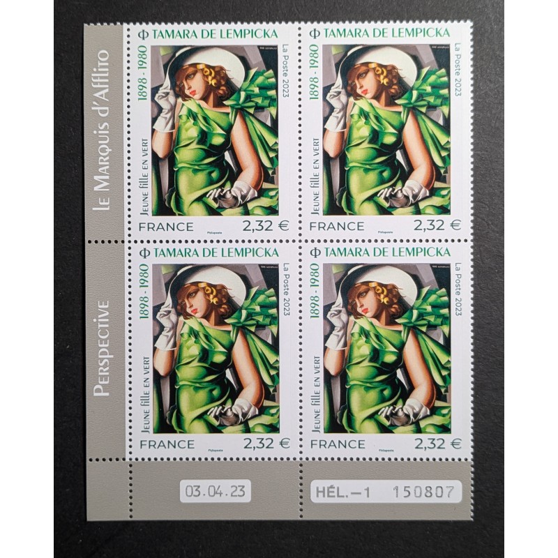 FRANCE 2023 COIN DATE TIMBRE 5680 ART TABLEAU TAMARA LEMPICKA neuf** MNH