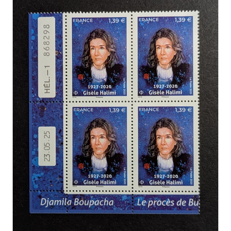 FRANCE 2025 COIN DATE TIMBRE CELEBRITE POLITIQUE GISELE HALIMY neuf** MNH