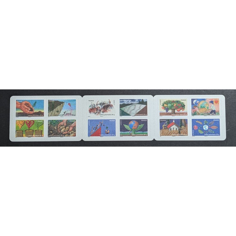 FRANCE 2011 VARIETE ARBRE EN FEU CARNET TIMBRES FETE TERRE AUTOADHESIFS neuf** A
