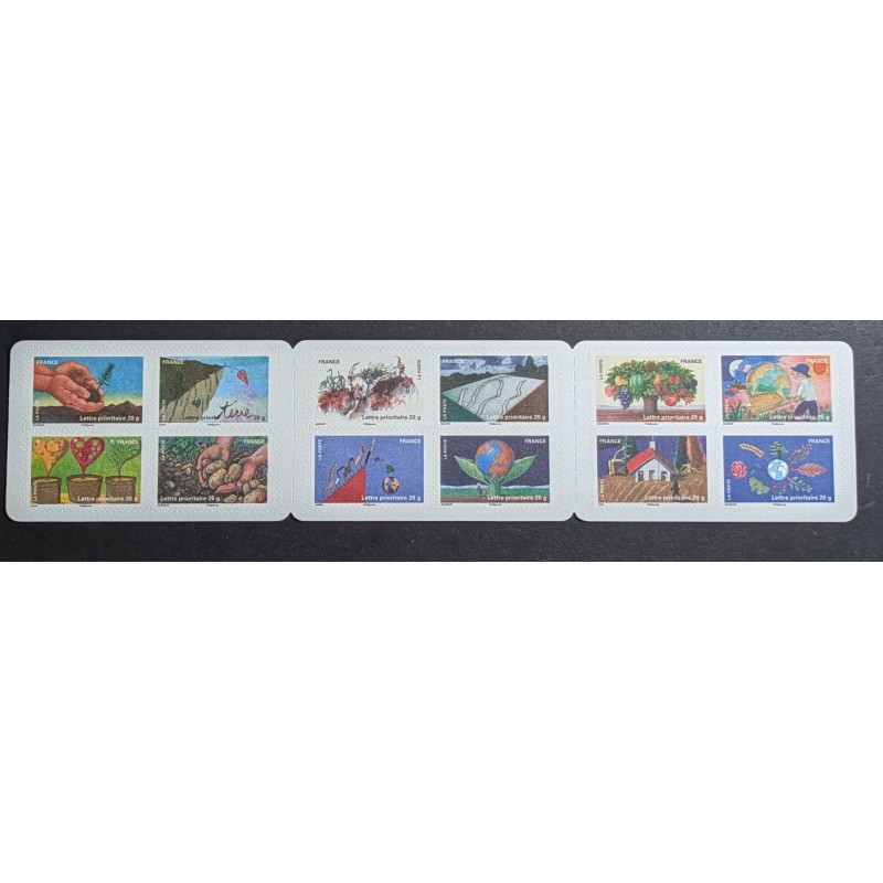 copy of FRANCE 2011 VARIETE ARBRE EN FEU CARNET TIMBRES FETE TERRE AUTOADHESIFS neuf** A