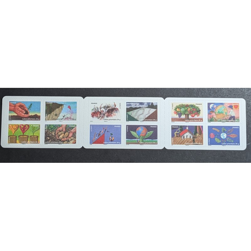 copy of FRANCE 2011 VARIETE ARBRE EN FEU CARNET TIMBRES FETE TERRE AUTOADHESIFS neuf** A