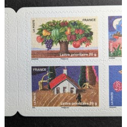 copy of FRANCE 2011 VARIETE ARBRE EN FEU CARNET TIMBRES FETE TERRE AUTOADHESIFS neuf** A
