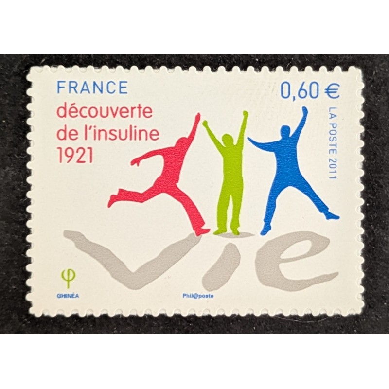 FRANCE 2011 TIMBRE AUTOADHESIF 635 DECOUVERTE INSULINE neuf** MNH