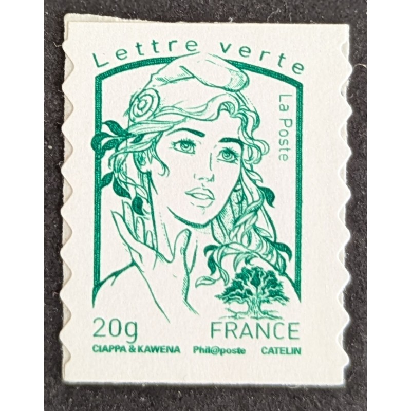 FRANCE 2013 TIMBRE 858 AUTOADHESIF MARIANNE CIAPPA LETTRE VERTE neuf** MNH STAMP