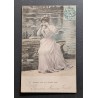 CARTE POSTALE CPA FRANCE FEMME QUI PLEURE SOUVENIR CHAGRIN AMOUR OLD CARD 0053