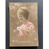 copy of CARTE POSTALE CPA FRANCE BONNE ANNEE FILLETTE BOUQUET FLEURS OLD CARD 0001